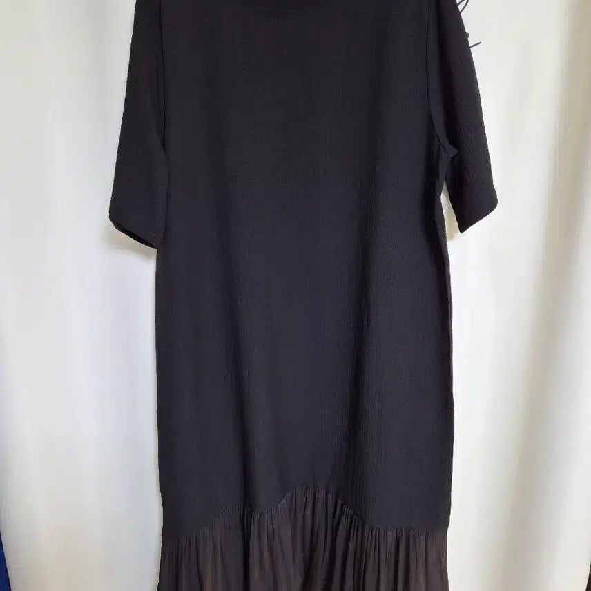 [BUNJANG] Black Frill Long Dress / 블랙 프릴 롱 원피스