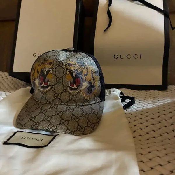 [BUNJANG] Gucci Tiger Baseball Cap / 백화점판 정품 구찌 타이거 볼캡 스냅백 모자