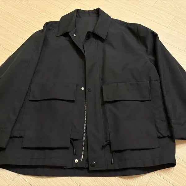 [BUNJANG] Solid Homme Black Shell Parka Jacket / 솔리드옴므 블랙 쉘파카 자켓 48