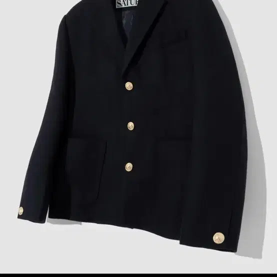 [BUNJANG] Satur Classic Three-Button Wool Jacket Navy WS / Satur 세터 클래식 쓰리 버튼 울 자켓 네이비