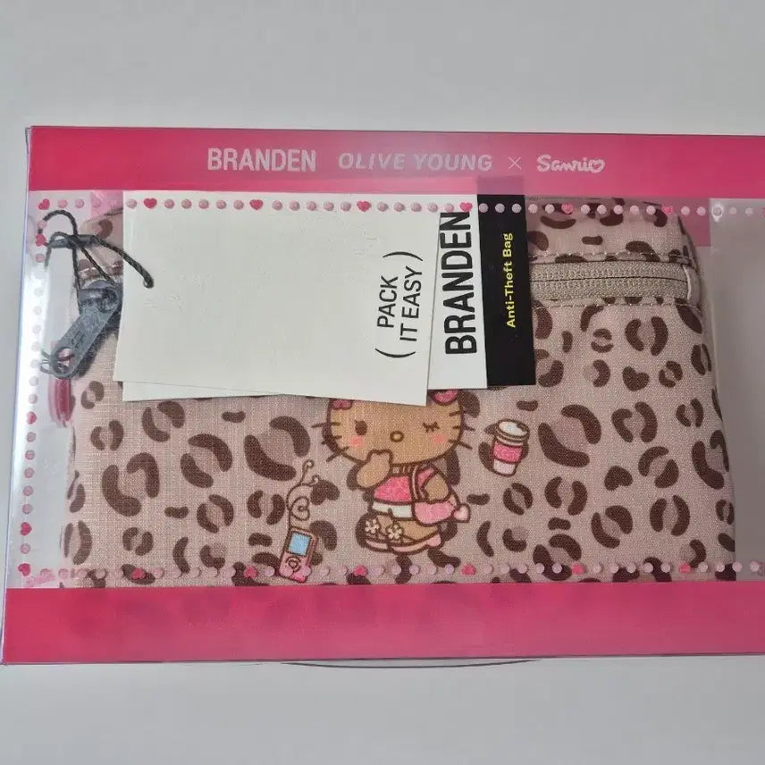 [BUNJANG] Brandon Wallet Bag Hello Kitty Leopard Collaboration / 브랜든 월렛백 헬로키티 레오파드