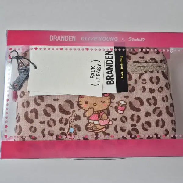 [BUNJANG] Brandon Wallet Bag Hello Kitty Leopard Collaboration / 브랜든 월렛백 헬로키티 레오파드