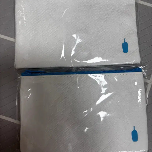 [BUNJANG] Blue Bottle White Pouch New / 블루보틀 화이트 파우치 새상품