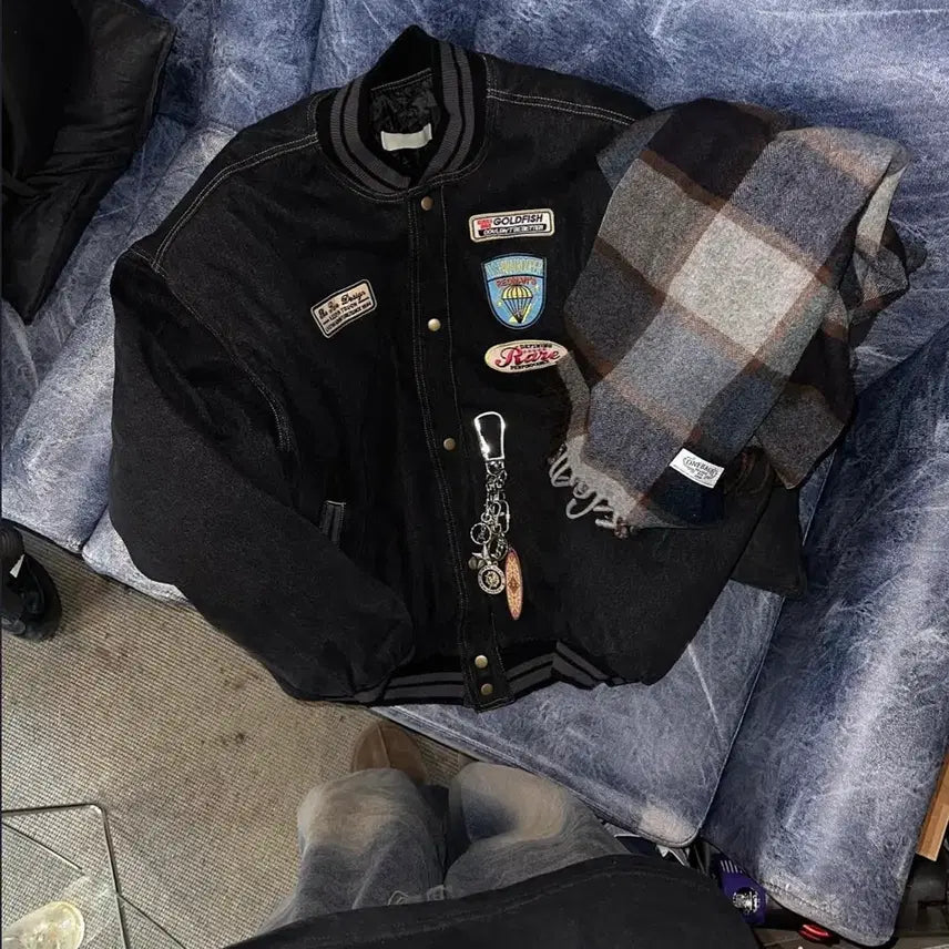 [BUNJANG] Two-Tone Patch Jacket / 투븐 패치 자켓