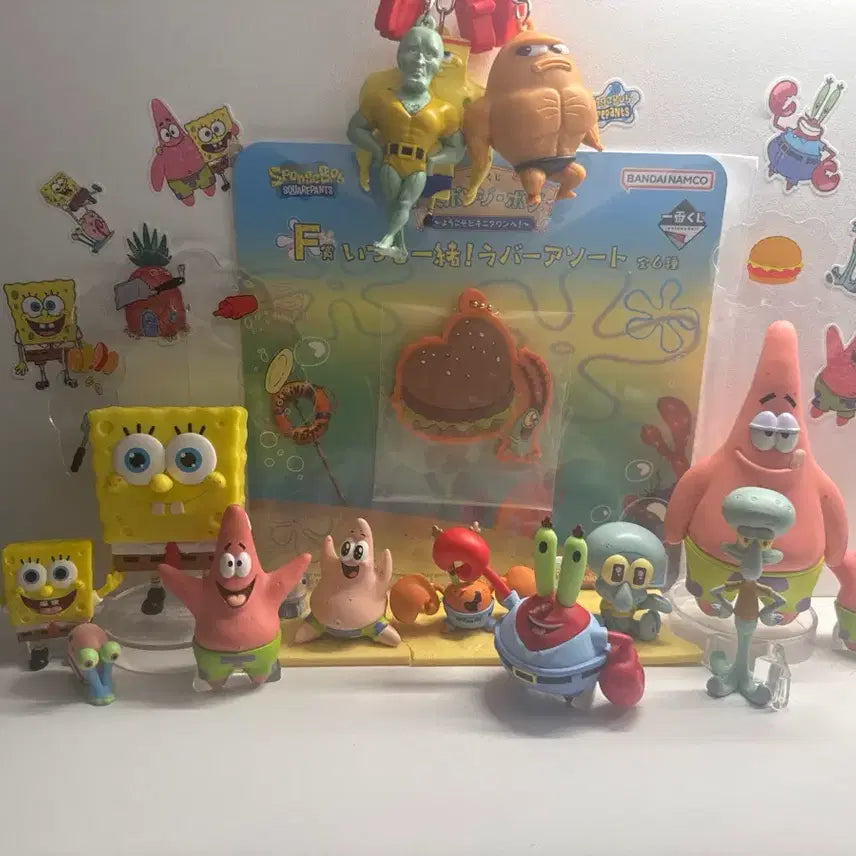 [BUNJANG] SpongeBob SquarePants Gacha & Kuji Bundle Set / 스폰지밥 스펀지밥 가챠,쿠지 등등 일괄판매해요