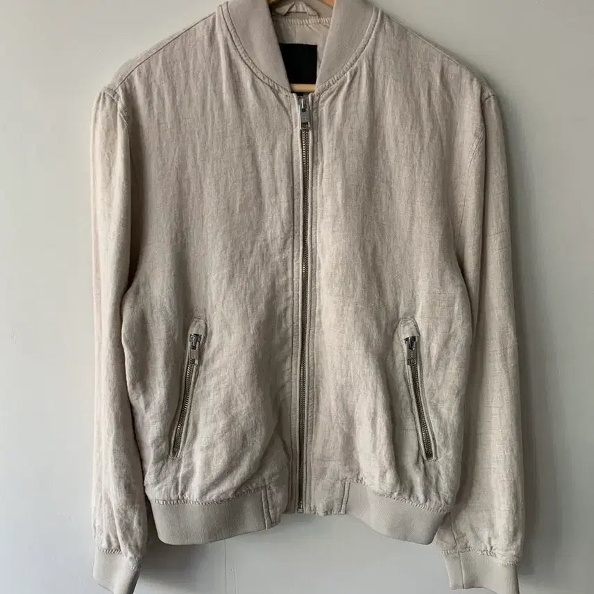 [BUNJANG] H&M Linen Blouson Jacket / H&M 린넨 블루종 자켓