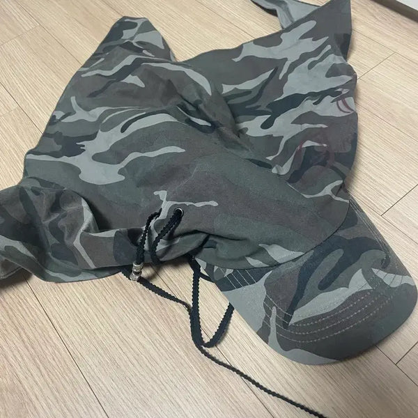 [BUNJANG] 2000 Archive Camo Scarf Cap / 2000 아카이브 카모 스카프 캡