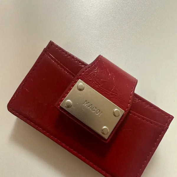 [BUNJANG] Makoii Card Wallet Red / 마코이 카드지갑 레드