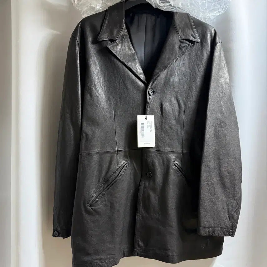 [BUNJANG] Yous Washed Leather Jacket L 26FW / 유스 워시드 레더 자켓 L 26fw 새상품