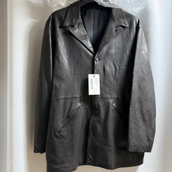 [BUNJANG] Yous Washed Leather Jacket L 26FW / 유스 워시드 레더 자켓 L 26fw 새상품