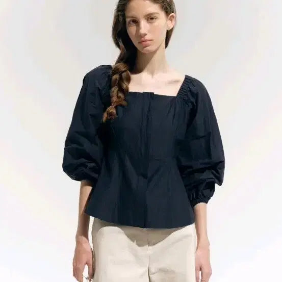 [BUNJANG] sie Square Neck Blouse / 시에 sie 리안 스퀘어넥 블라우스