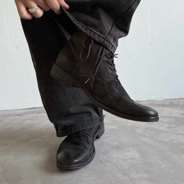[BUNJANG] Suede Leather Boots / 소가죽 스웨이드 부츠