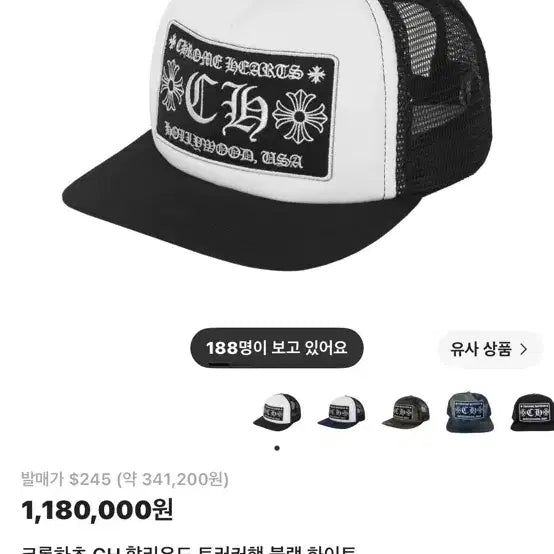[BUNJANG] Chrome Hearts Hat / 크롬하츠 모자