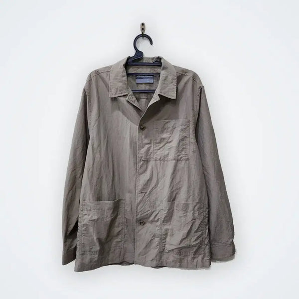 [BUNJANG] Eddie Bauer Nylon Blend Simple Jacket Beige / [L] Eddie Bauer 심플 자켓 베이지