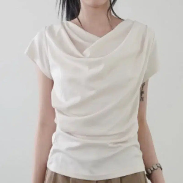 [BUNJANG] Adelio Mone Drape Blouse / 새상품) 아델리오 mone drape blouse