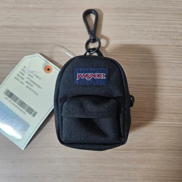 [BUNJANG] JanSport Mini Break Backpack Keychain Pouch Black / [새상품] 잔스포츠 미니 브레이크 백팩 키링 파우치 블랙