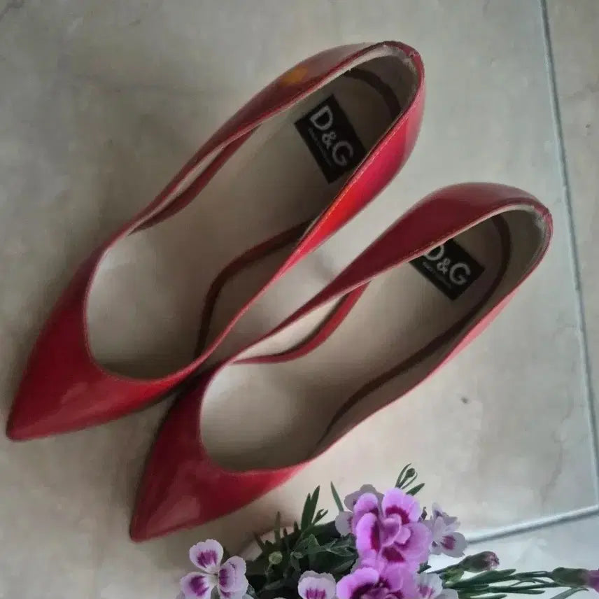 [BUNJANG] Dolce & Gabbana Red Enamel Heel / 돌체앤가바나 D&G 레드에나멜 힐