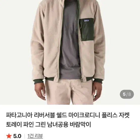 [BUNJANG] Patagonia Reversible Shelled Microdini Fleece Jacket TPGN / 급처)파타고니아 리버서블 쉘드 마이크로디니 플리스 자켓 TPGN