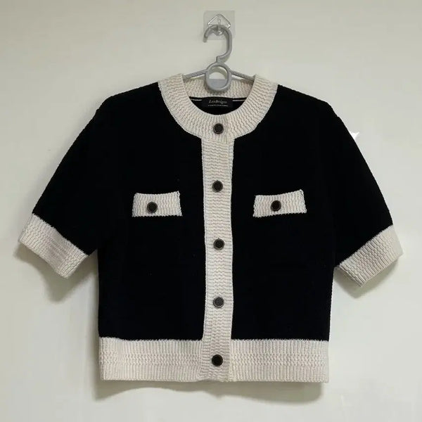 [BUNJANG] LEBESIGE Short-Sleeve Knit Jacket / 르베이지 니트 자켓 F