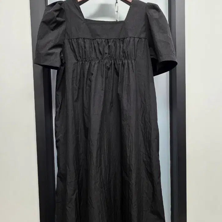 [BUNJANG] Crisp Puff Long Dress / 바스락 퍼프 롱원피스