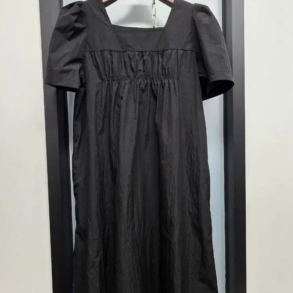 [BUNJANG] Crisp Puff Long Dress / 바스락 퍼프 롱원피스