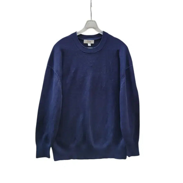 [BUNJANG] COS Silk and Cotton Blend Navy Knit / 코스 정품 실크와 면소재 네이비 니트