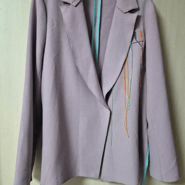 [BUNJANG] Theilma Lavender Knit Jacket / 더일마 니트 자켓 라벤더 자켓
