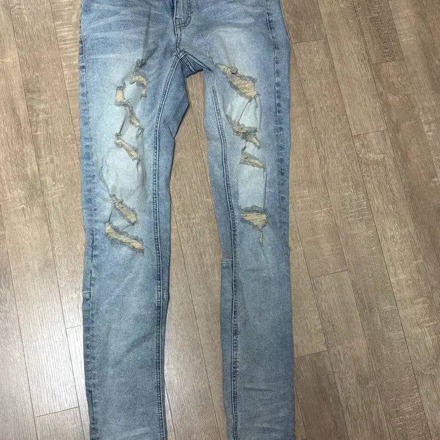 [BUNJANG] Hyperdenim Distressed Jeans / 하이퍼데님