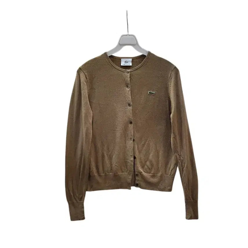 [BUNJANG] Lacoste 55 Size Silky Wool Cardigan / 맨살에도 부드러운 실키울 100퍼 라코스테 55사이즈 가디건