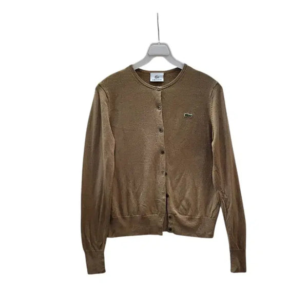 [BUNJANG] Lacoste 55 Size Silky Wool Cardigan / 맨살에도 부드러운 실키울 100퍼 라코스테 55사이즈 가디건