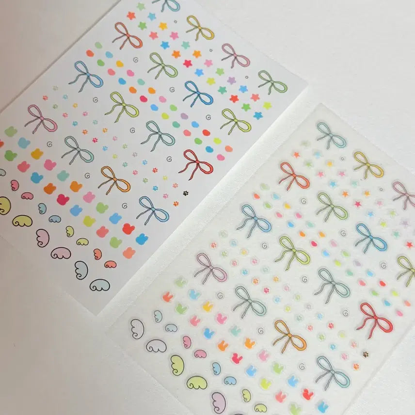 [BUNJANG] Ribbon Sticker Set / 리본 스티커세트