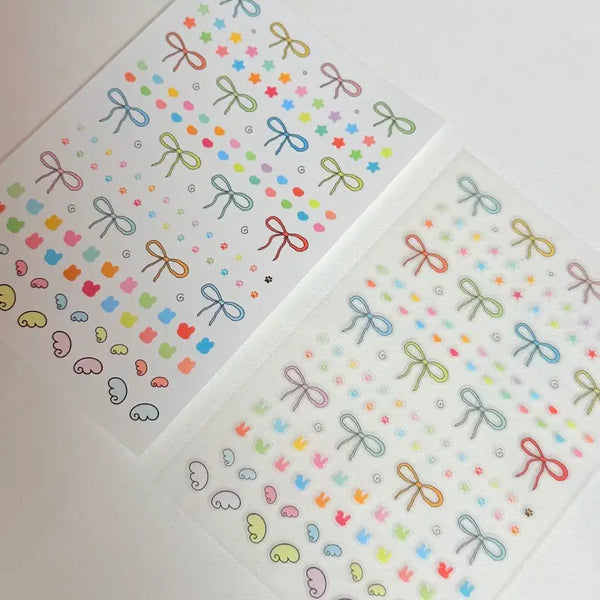 [BUNJANG] Ribbon Sticker Set / 리본 스티커세트