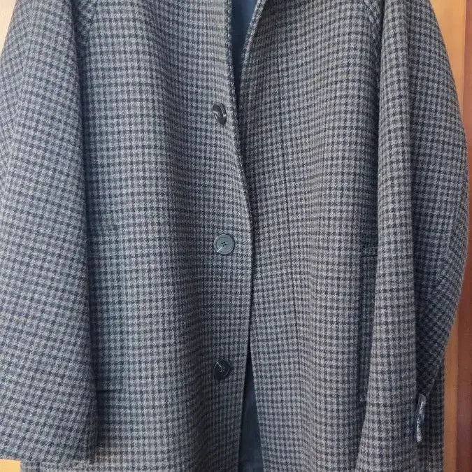 [BUNJANG] Custom mellow Check Balmacaan Coat / 커스텀멜로우 체크 발마칸 코트 100