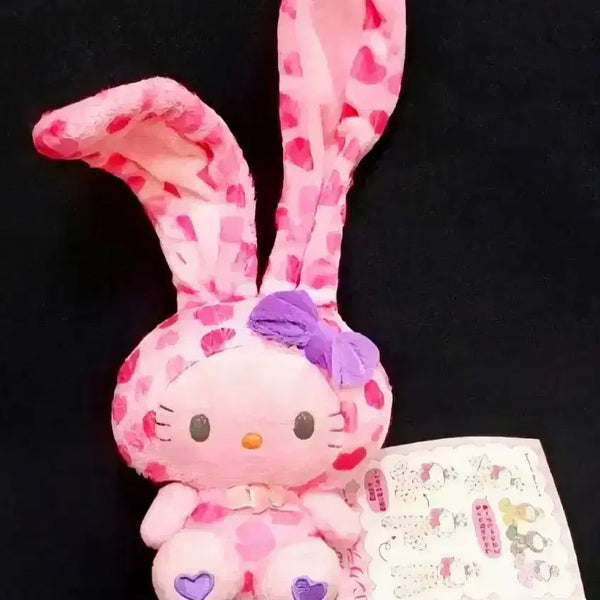[BUNJANG] Leopard Print Bunny Kitty Plush (2 types, 24cm) / 래빗키티, 바니 키티,토슬키 키티, 호피 토끼 키티, 레오파드 키티