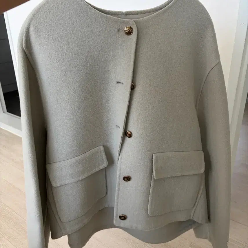 [BUNJANG] SJSJ Notched Lapel Cashmere Coat / SJSJ 노카라 캐시미어 코트