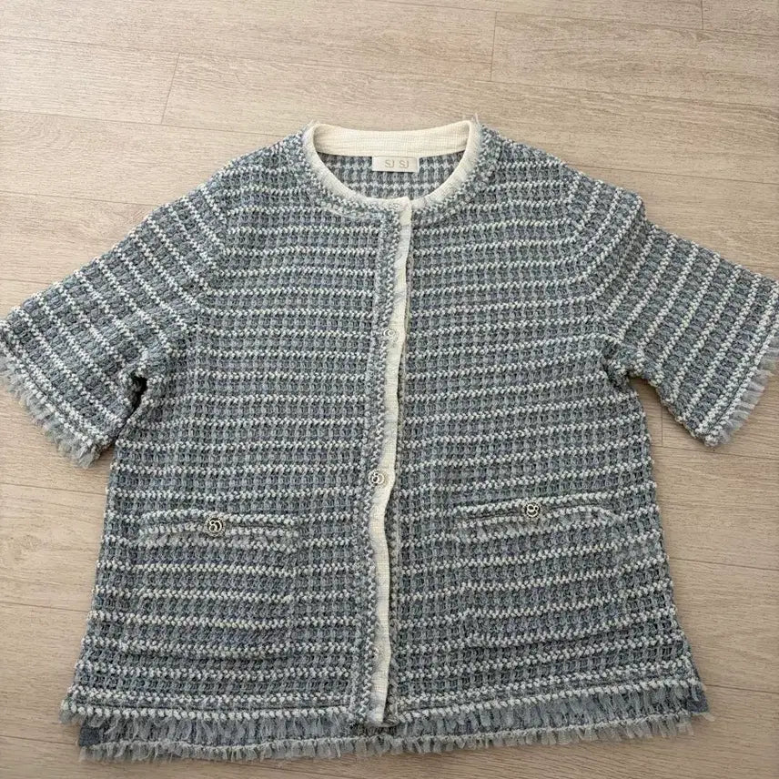 [BUNJANG] SJ Tweed Short Sleeve Jacket / SJ SJ 트위드 반팔 자켓