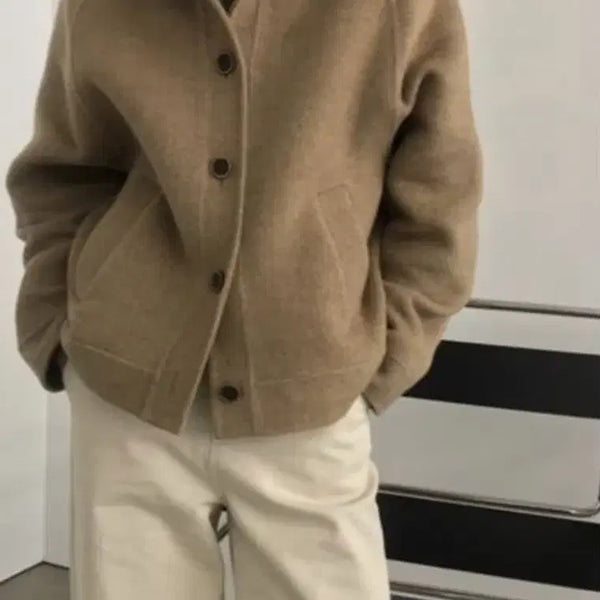 [BUNJANG] Sienne Herringbone Handmade Jacket Oatmeal / 시엔느 헤링본 핸드메이드 자켓 오트밀