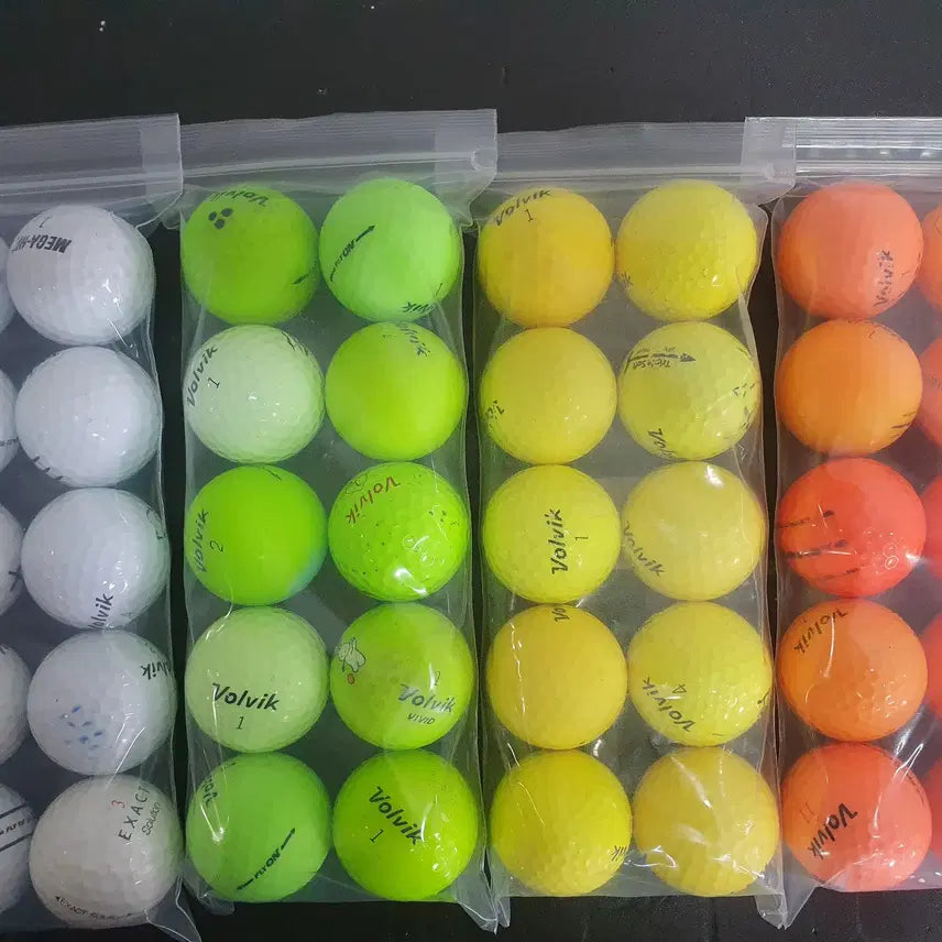 [BUNJANG] Volvik White Color Practice Golf Balls - 90 Count / 로스트볼 볼빅 화이트 컬러 골프공 연습용 90알 2만원