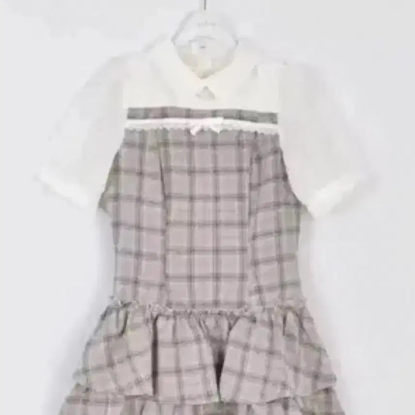 [BUNJANG] EBLIN Docking Short Sleeve Checkered Dress / 에블린 도킹 반팔 체크 원피스 스나계 일브 양산형 지뢰계