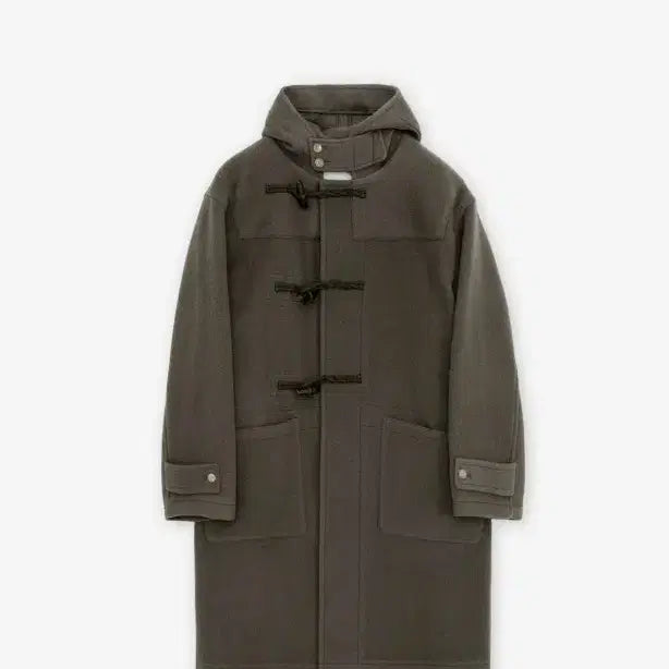 [BUNJANG] Brown Yak 24FW Duffel Coat Olis Grey Size 4 / 브라운야드 더플코트 24fw 올리즈그레이 4사이즈 팝니다