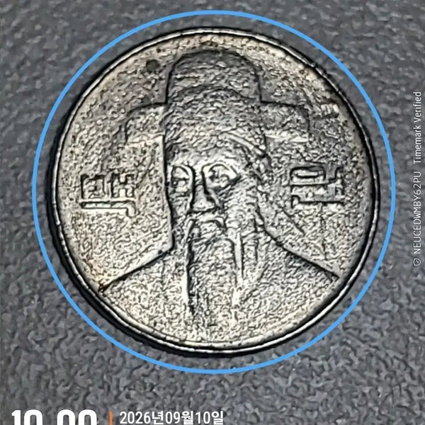 [BUNJANG] 100 Won Coin - Minting Error / 100원 주조물 동판 에러