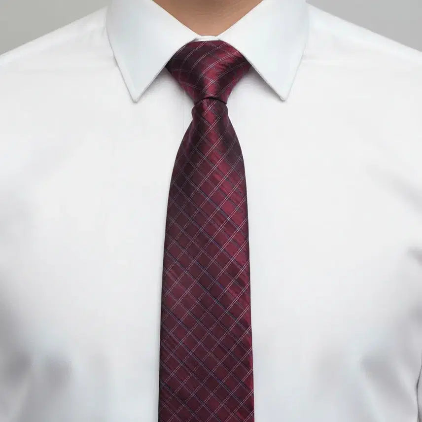[BUNJANG] Ermenegildo Zegna Check Silk Tie / 에르메네질도 제냐 체크 실크넥타이