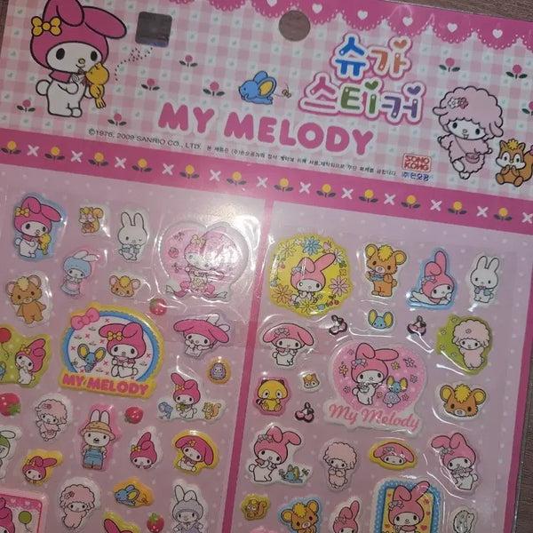 [BUNJANG] Vintage My Melody Stickers / 고전마이멜로디 스티커