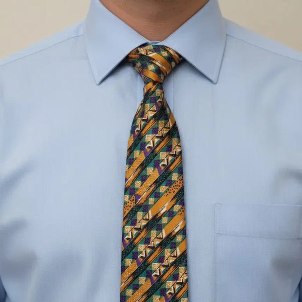 [BUNJANG] Missoni Diagonal Pattern Silk Tie / 미쏘니 사선패턴 실크 넥타이