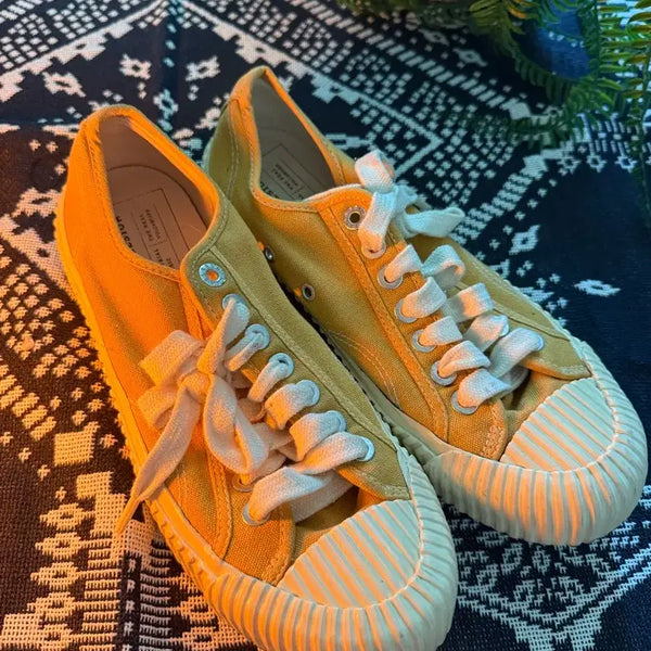 [BUNJANG] Excelsior 260 Yellow Canvas Sneakers / 엑셀시오르 260 옐로우