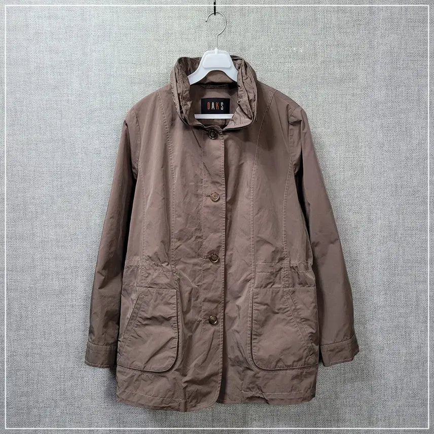 [BUNJANG] DAKS Brown Long Jacket Women's 105 / 2820. DAKS 브라운 야상자켓 여성105