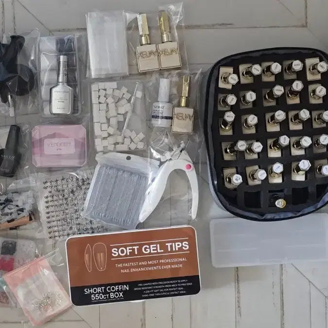 [BUNJANG] Bulk Gel Nail Supplies Kit / (배포)셀프네일 젤네일 재료 일괄 처분