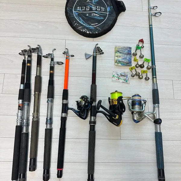 [BUNJANG] Fishing Rod and Reel Set - Bundle / 낚싯대 릴 세트 일괄 판매합니다!