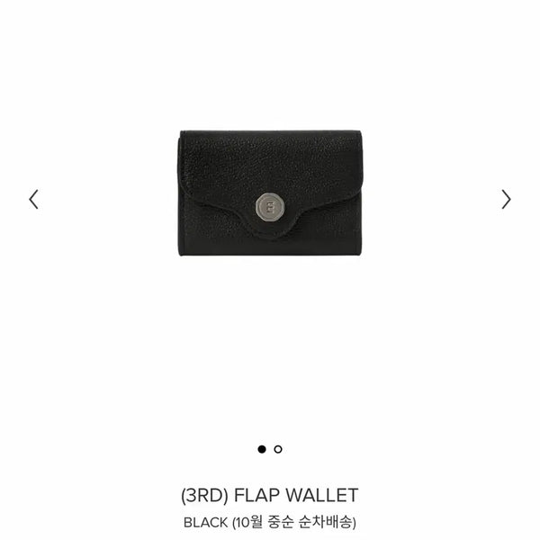 [BUNJANG] Minuit Mint FLAP WALLET Black / 미닛뮤트 FLAP WALLET 블랙