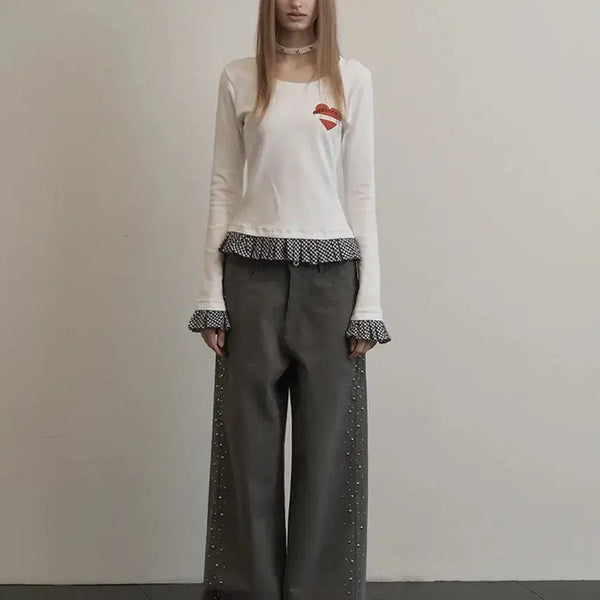 [BUNJANG] SEDOO EX Side Beads Pants Charcoal / 셋업이엑스이 Side beads pants 차콜